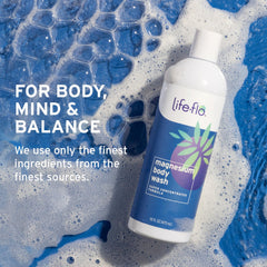 LIFE-FLO 16 oz bottle beside common items showing scale and value
