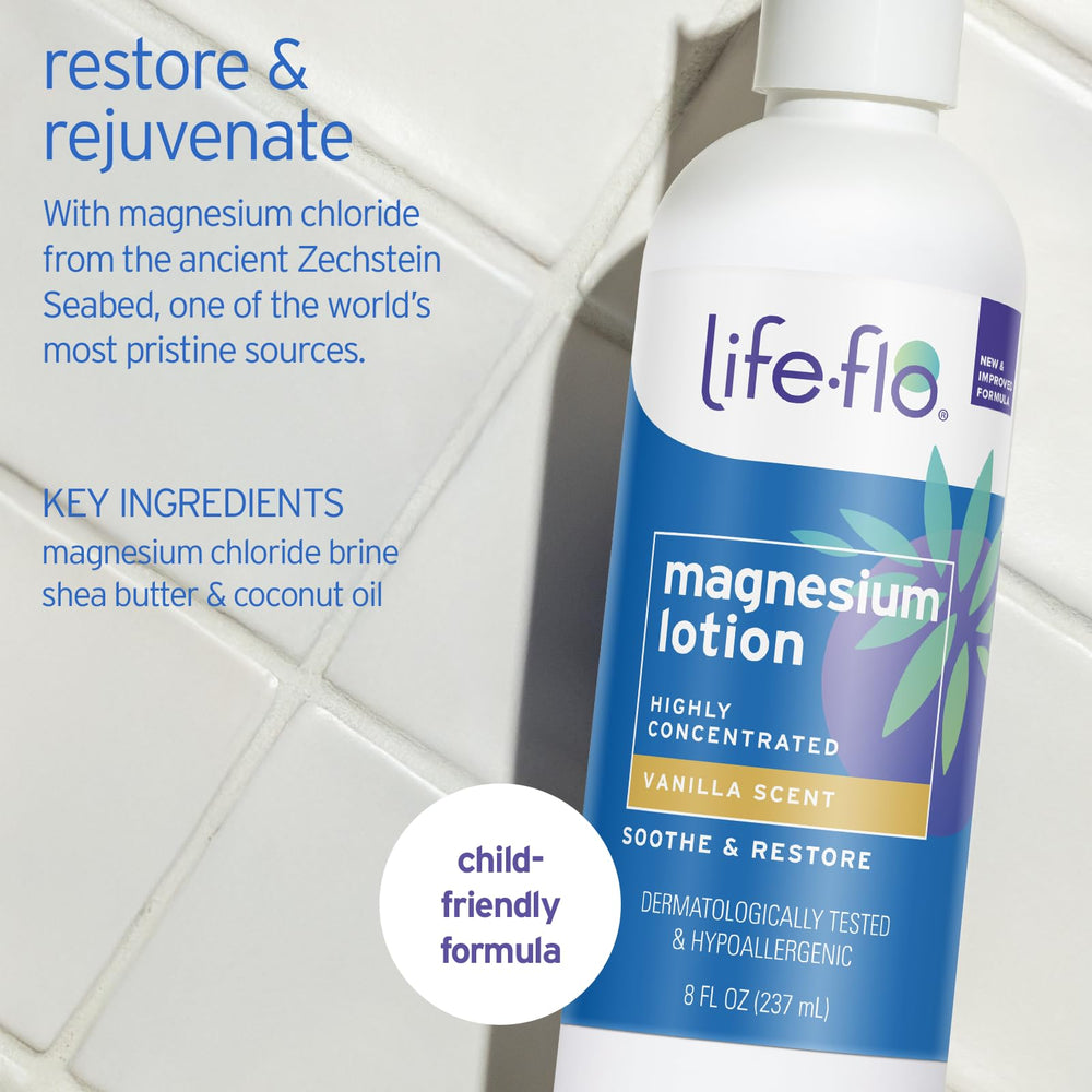 LIFE-FLO pump dispensing lotion for controlled, mess-free use