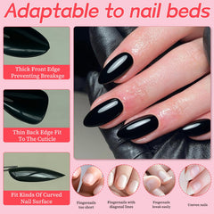 Lifextol adhesive tabs file and stick displayed to show easy glue-free application