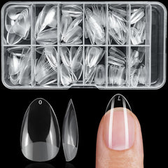 Lifextol front packaging showing 240-piece almond tips and quick kit benefit