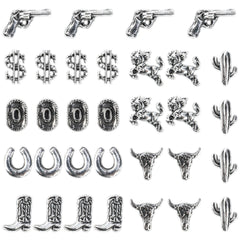 LIKEYO front packaging showing 32 western nail charms and set contents benefit display