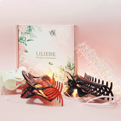 LILIEBE clip next to hand showing 5.5-inch scale and strong coverage benefit