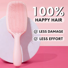 Lily England brush styling dry curls to define coils and reduce frizz during touch-ups