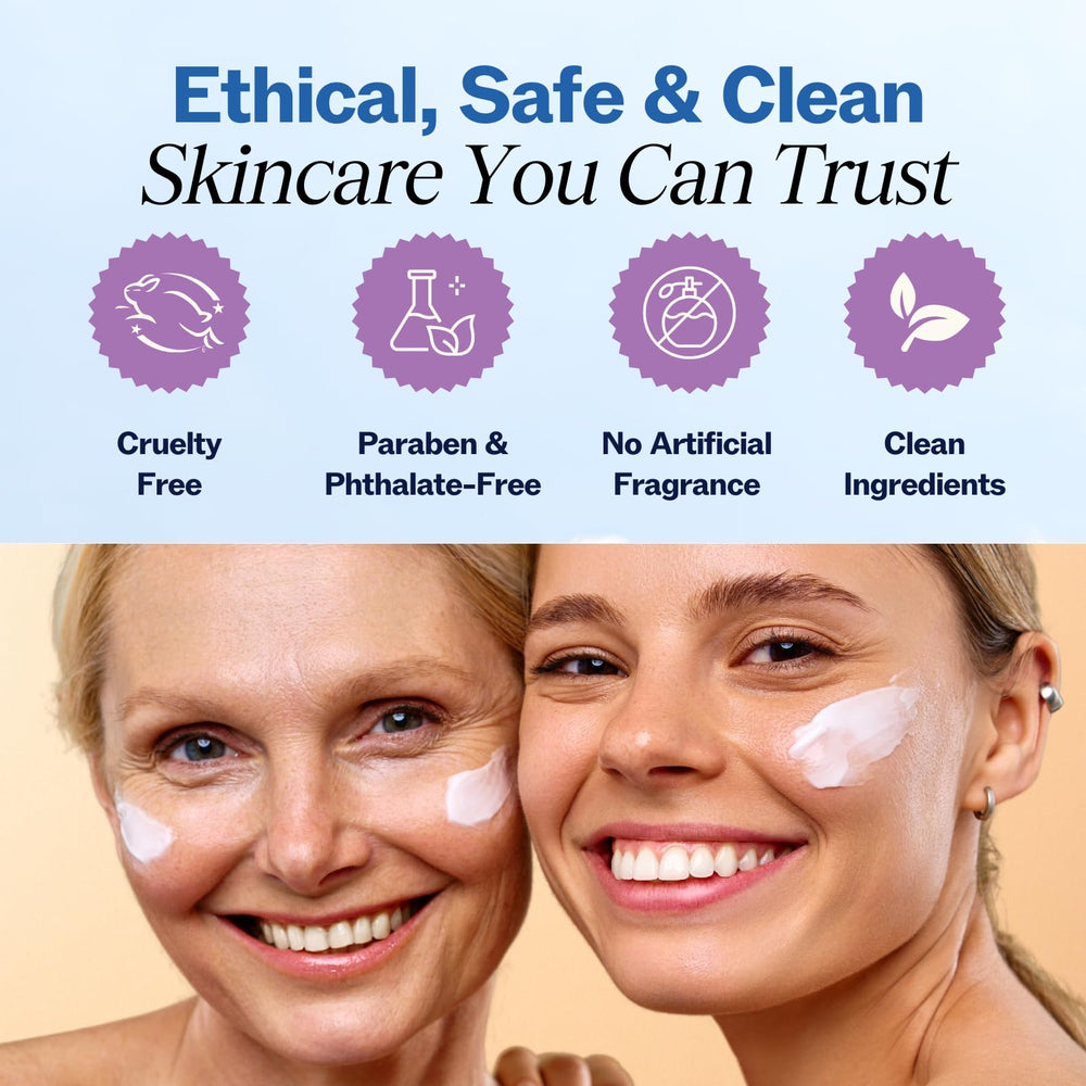 LilyAna Naturals two-pack flatlay indicating value and routine consistency