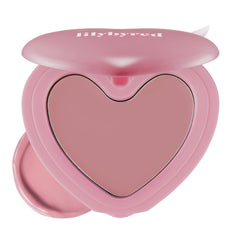 lilybyred front packaging showing heart-shaped blush and compact — cute gift-ready