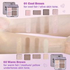 Lilyloria contour shades close-up showing fine-milled texture for smooth blending