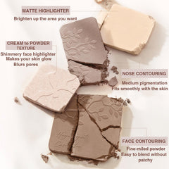 Lilyloria swatches on arm showing cool-toned pigments for natural contour