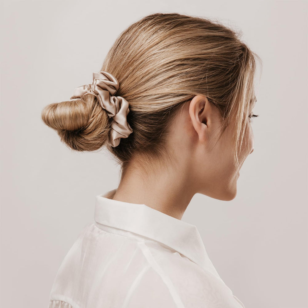 LilySilk label and stitching detail highlighting quality construction and durability