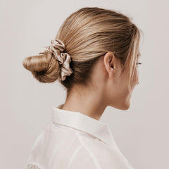 LilySilk label and stitching detail highlighting quality construction and durability