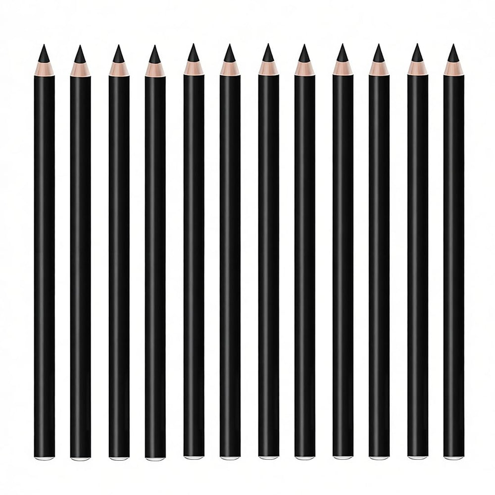 Linble front packaging showing 12 black eyeliners and organized set benefits
