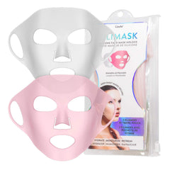 Lindo front view of silicone mask cover showing compact travel-ready packaging and neat design