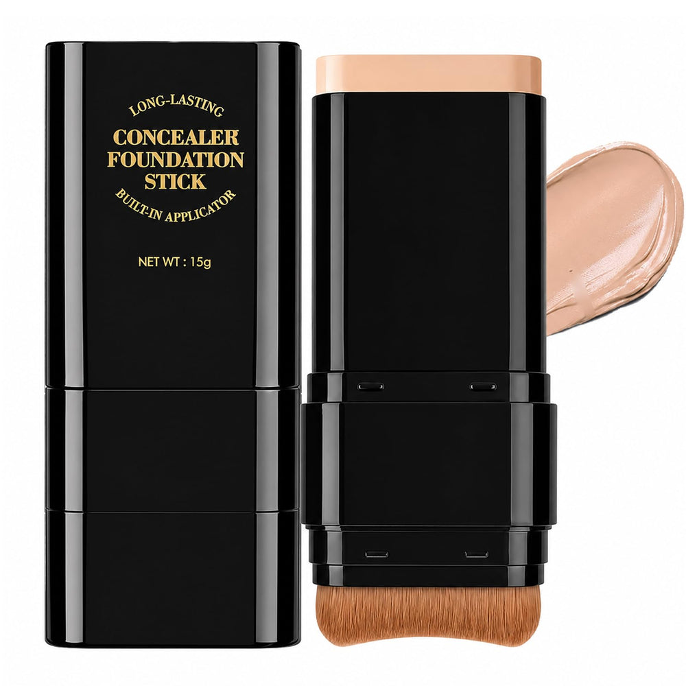 Lingyun foundation stick front packaging shows shade and compact benefit