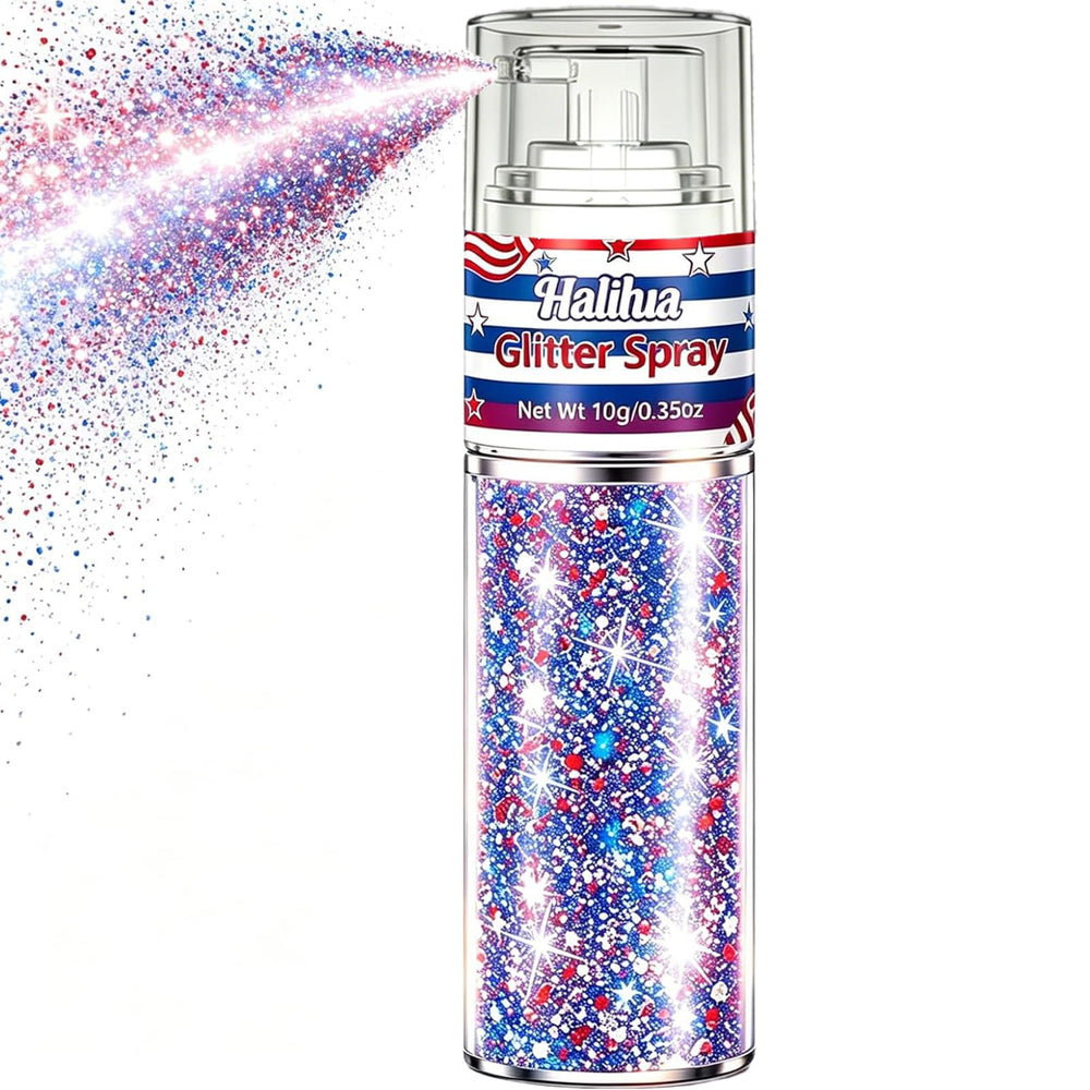 Lingyun front packaging showing red white blue glitter bottle and label benefit