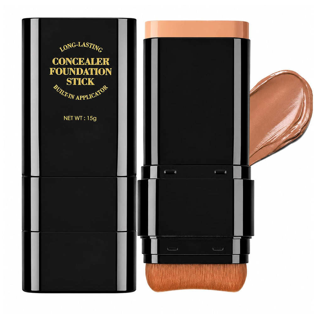 Lingyun front view of foundation stick showing shade and dual ends for quick use