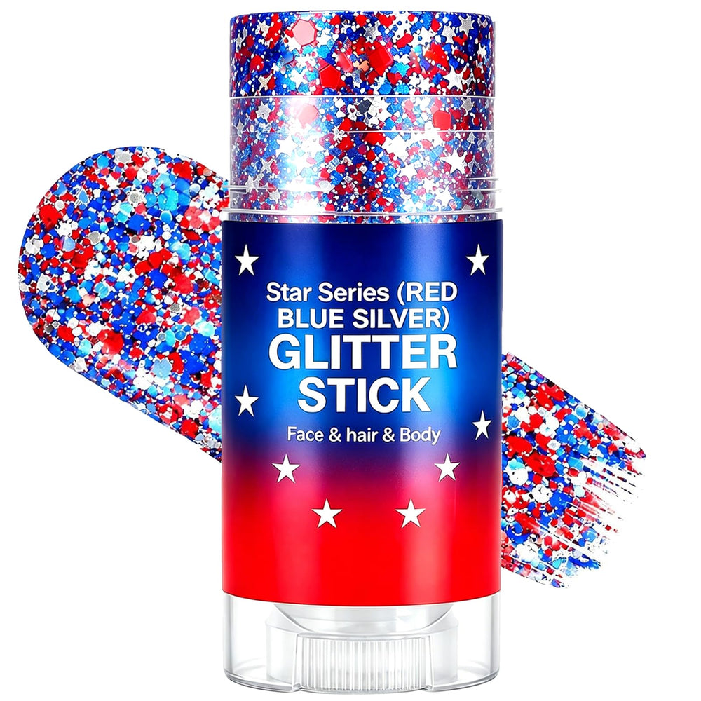 Lingyun front packaging showing patriotic glitter stick for easy packing