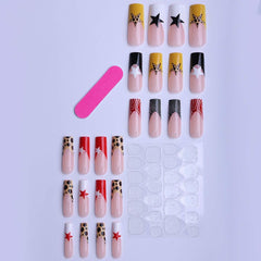 LINMEIZAI nail file and wooden stick set shown for prepping and shaping nails for better adhesion