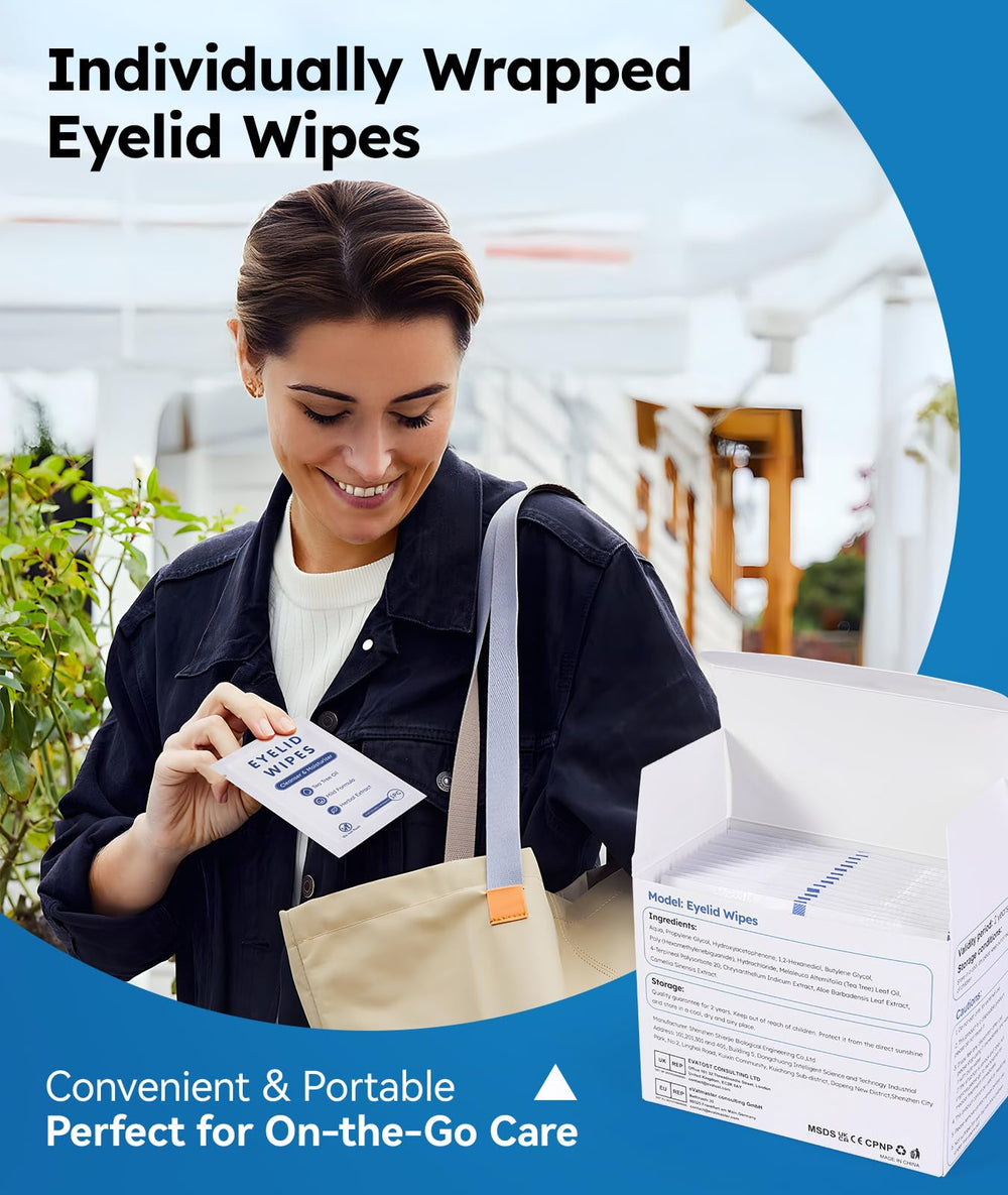 linzercin lifestyle travel kit with wipes in a purse for on-the-go eye comfort and convenience