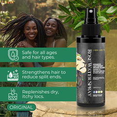 Lion Locs label detail highlighting organic vegan formula and ingredient clarity benefit
