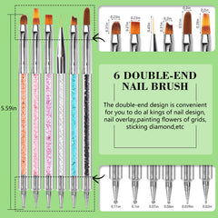LIONVISON artist using brushes for fine nail art delivering neat, detailed designs