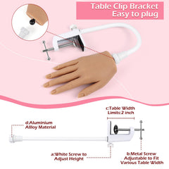 LIONVISON clamp and bracket mounted to table providing stable hands-free practice