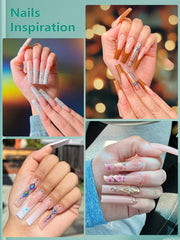 LIONVISON close-up of clear and natural tips highlighting smooth finish and strength