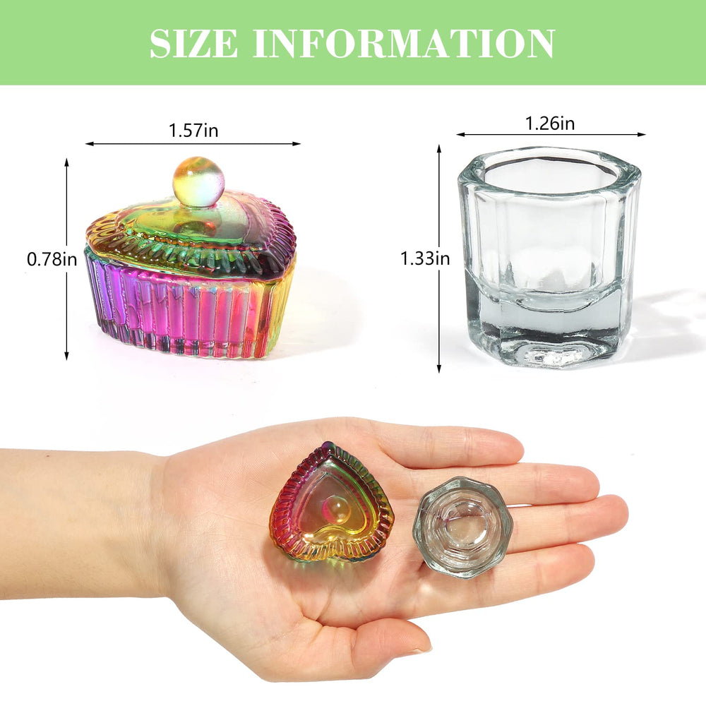 LIONVISON heart-shaped covered dappen dish preventing evaporation and contamination