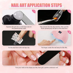 LIONVISON dual-ended brush detail for accurate gel application