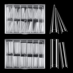 LIONVISON front packaging showing 480 clear XL nail tips and benefits