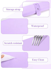 LIONVISON mat in use with arm rest and nail tools for stability
