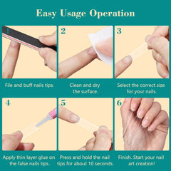 LIONVISON nail technician applying tip in salon for reliable, time-saving results
