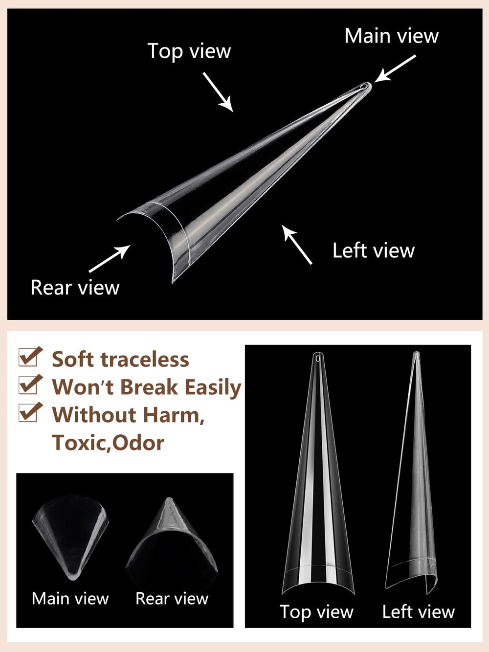 LIONVISON side profile showing C-curve fit for secure adhesion