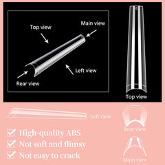 LIONVISON nail tech applying tip in salon for fast professional results