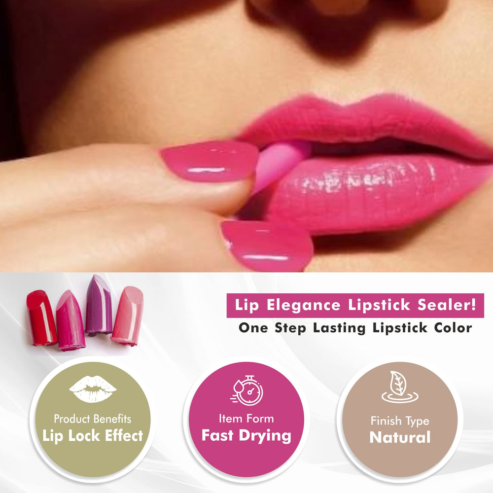 Lip Elegance brush applicator close-up demonstrating precise, easy application
