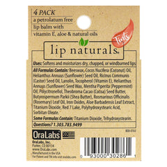 Person applying Lip Naturals balm outdoors for instant hydration and color