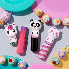 Lip Smacker lifestyle flatlay with gift box showing set as a playful present option