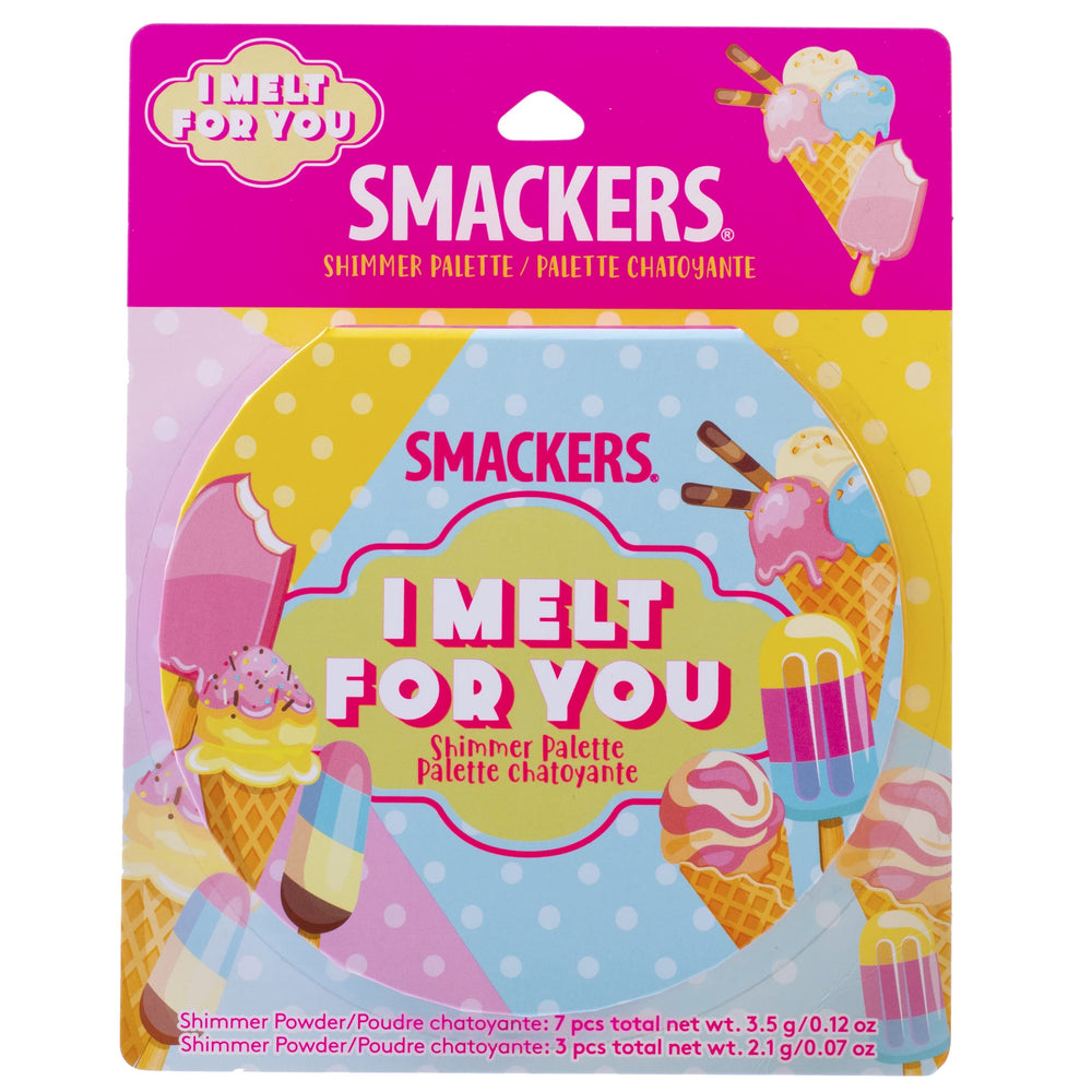 Lip Smacker shimmer powders close-up highlighting blendable texture