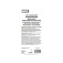 Lip Smacker Spider-Man balm texture closeup showing smooth glossy finish benefit