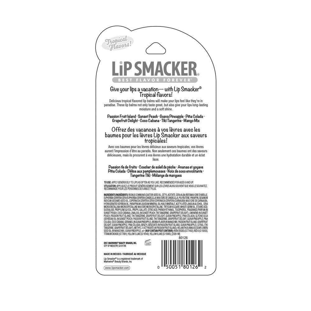 Lip Smacker balm applied on lips in lifestyle scene showing subtle shine and fresh scent appeal