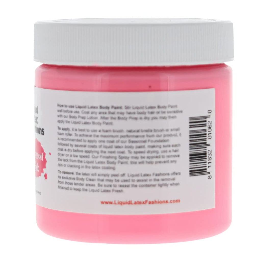 Liquid Latex Fashions applying pink latex to arm for controlled coverage