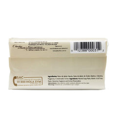 Lirio soap lathered in hand demonstrating gentle cleansing action