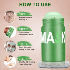 Lisara bathroom lifestyle setup with mask next to cleanser for routine benefit