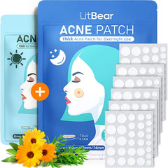 LitBear front packaging showing 180 acne patches, protects blemishes