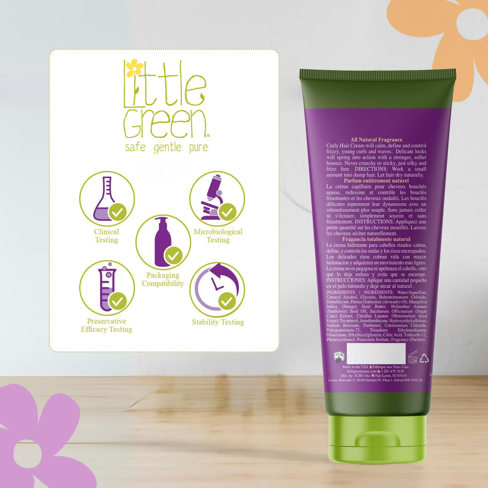 Little Green cream on bathroom shelf suggesting everyday routine convenience benefit