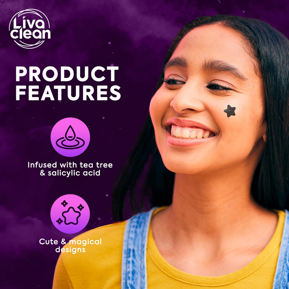 LivaClean product label highlighting salicylic acid and tea tree oil benefits