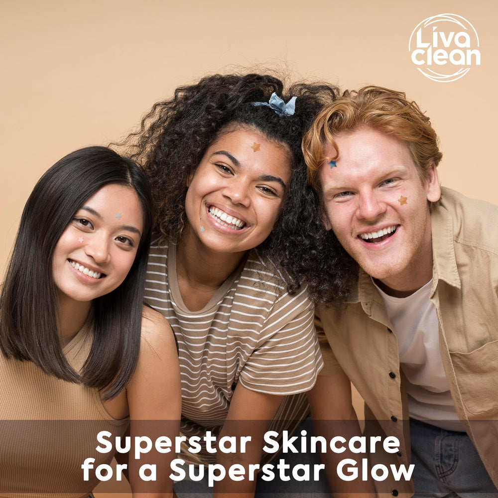 LivaClean clear packaging instructions showing easy application benefit