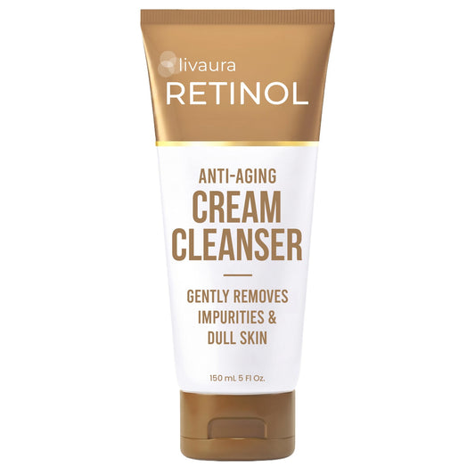 Retinol LIVAURA front bottle showing product packaging and benefits