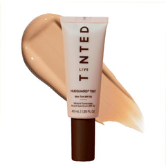 Live Tinted tube front packaging showing SPF 50 and shade 10, protective benefit