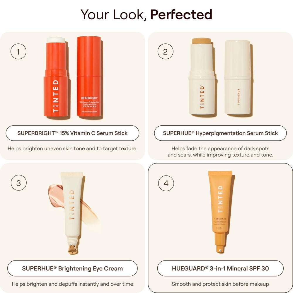 Live Tinted under makeup showing primer effect and smoother finish