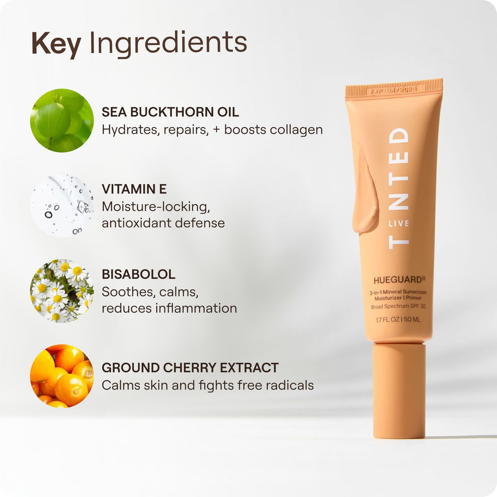 Live Tinted Hueguard used under makeup to prime skin and improve application