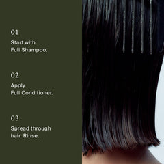 Living Proof ingredient-focus visual highlighting silicone-free benefit